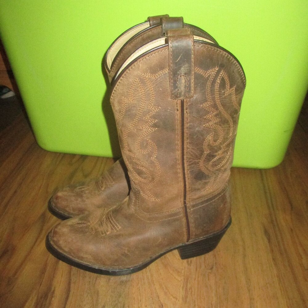 Nice youth 4 leather smokey mountain cowboy boots